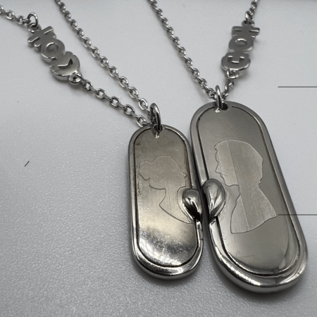 Couple Face Necklace