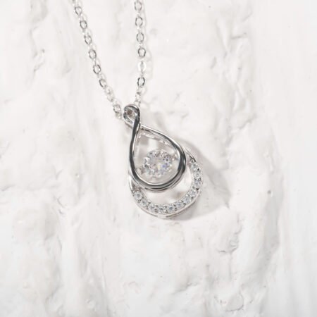 Double S with one Stone necklace.