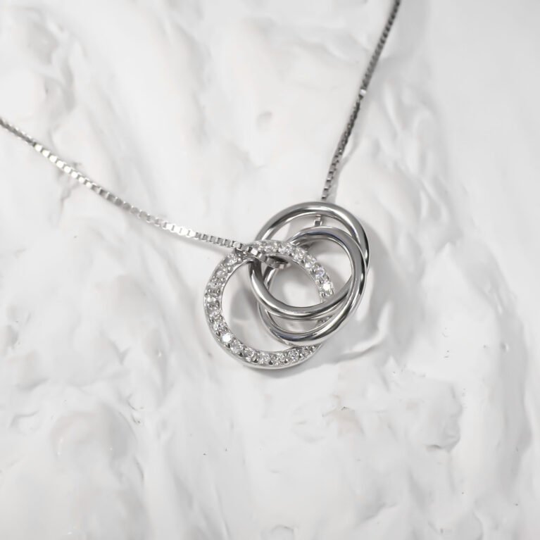Infinity love Circles necklace.