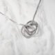 Infinity love Circles necklace.