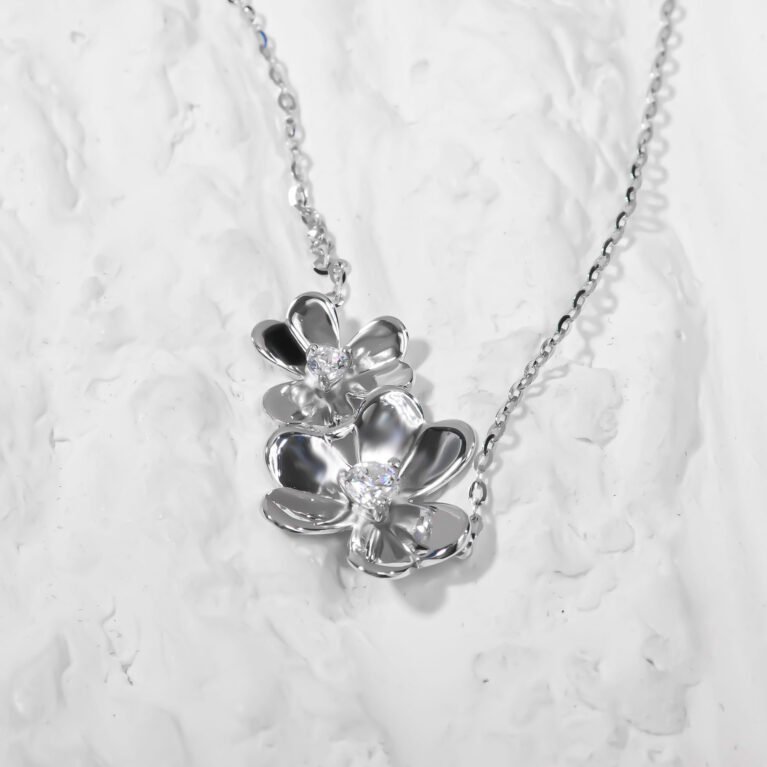 Sibling Flowers necklace.