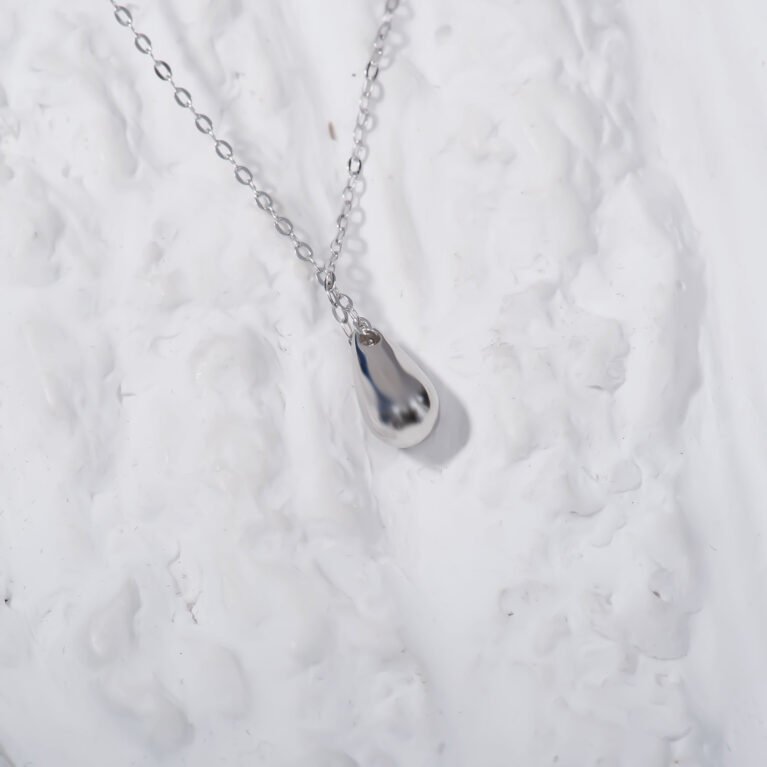 Enlighted Pendulum Silver Finish Necklace