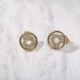 Mini Heart Gold plated Silver Earing