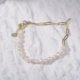 Paperlink Pearl Bracelet Gold plated 16cm + 5cm Adjustable