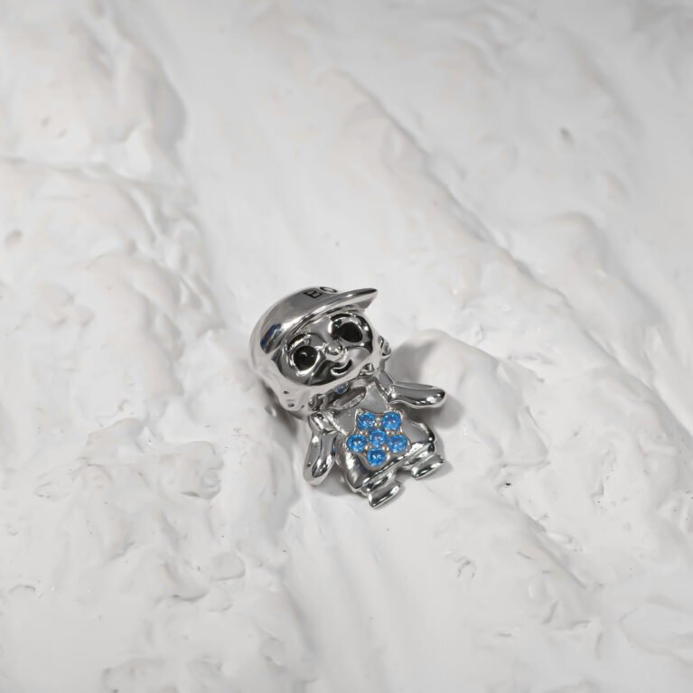 Cute Dude Silver Charm