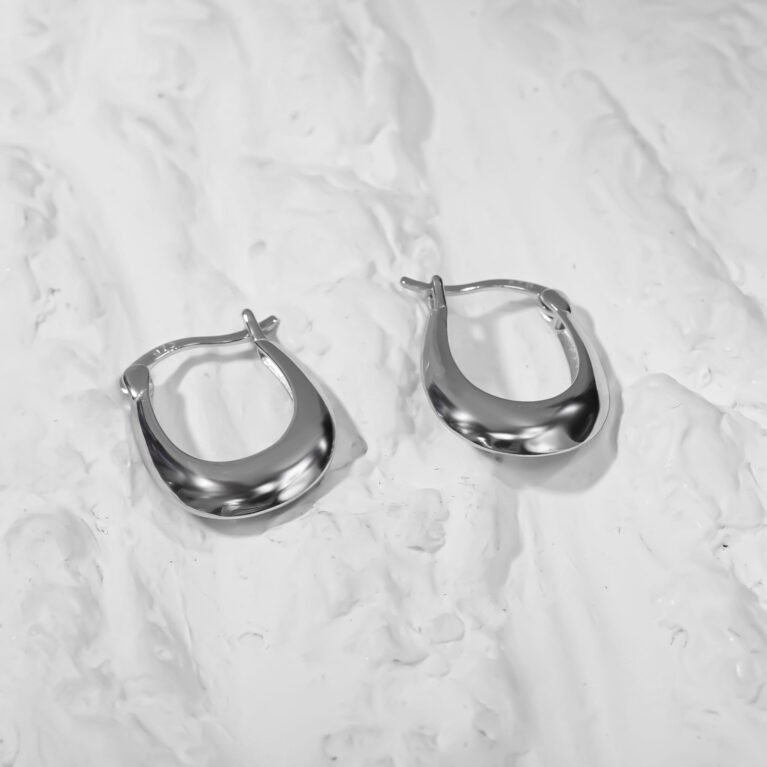 Unisex Silver Silver Earing