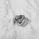 Mom's Heart with Art  Silver Charm