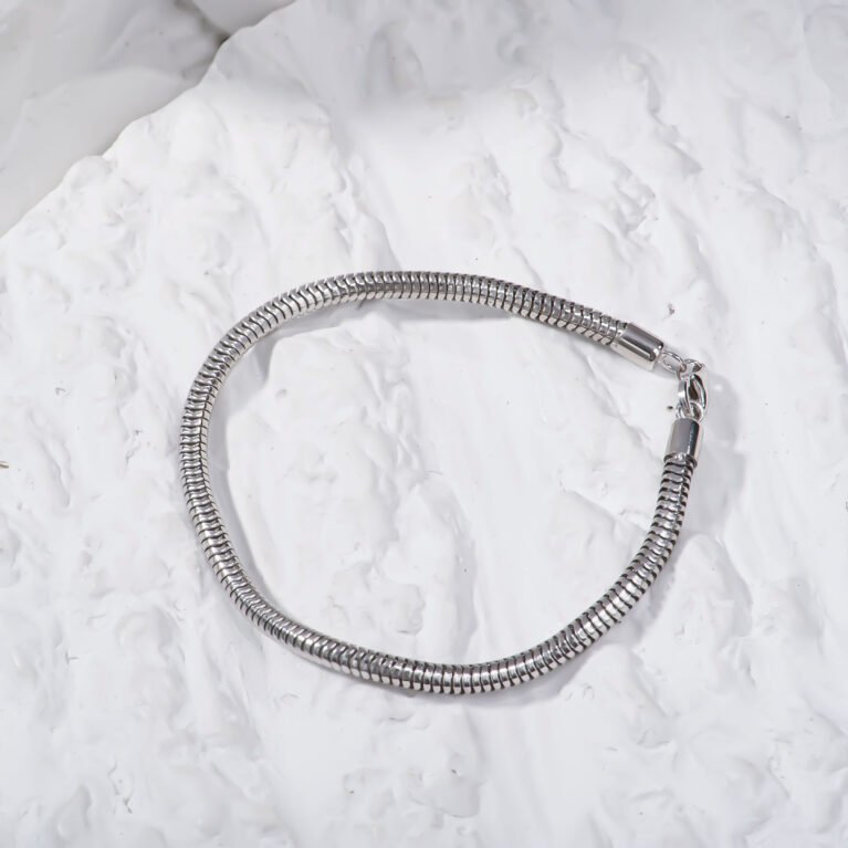 Italian 3mm Snake Chain Bracelet Unisex 7.5 inch / 19cm