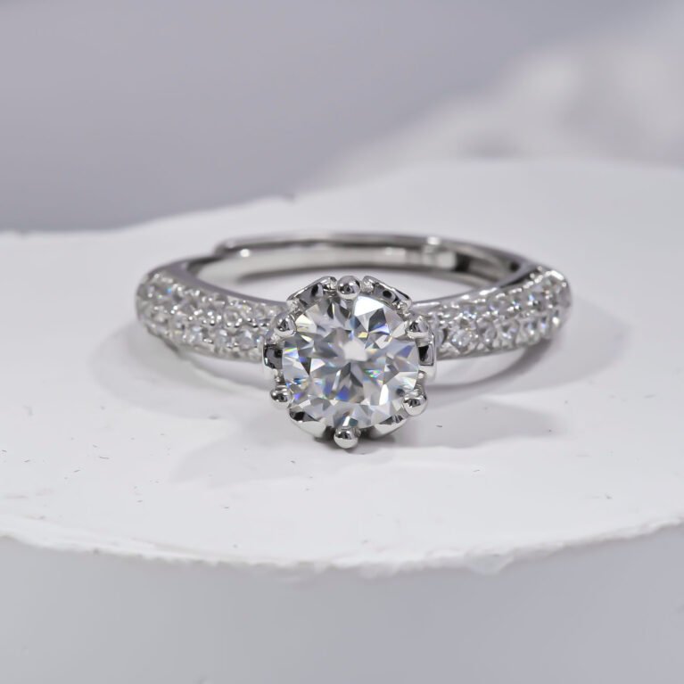 Crown Jewel 1ct Moissanite Ring