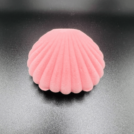 "Seashell" Creative Velvet Mini Jewelry Box - Shell Pink