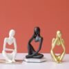 Creative Abstract Thinking Resin Figure 3 Pc Set