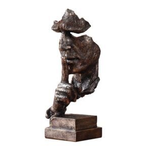 Silencer gold abstract figure handicraft ornaments- Gold