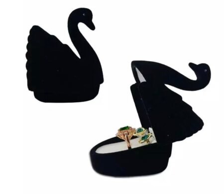 Black Swan: Creative Velvet Mini Jewelry Box
