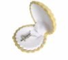 "Seashell" Creative Velvet Mini Jewelry Box - Shell Yellow