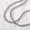 3.0mm Mesh Link Chain Silver Bracelet 7 inch 17cm