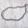 Handmade Italian 2.5mm Flat Byzantine Link Silver Bracelet Unisex