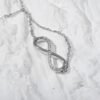 Layered Infinity Silver Anklet