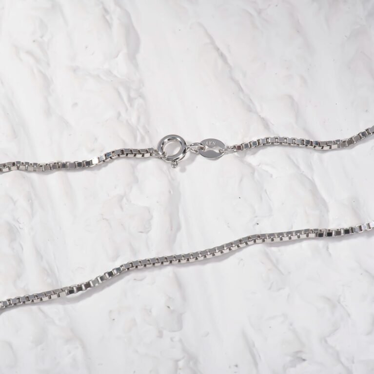 0.6mm Box Chain  Rose Gold 18'' 45cm