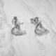 Clear CZ TopsSilver Earing.