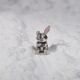 Cute Bunny Silver Charm