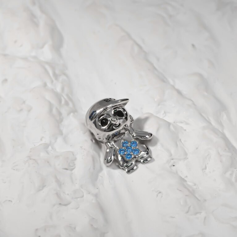 Cute Dude Silver Charm