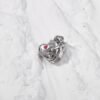 Family with heart and cute baby  Silver Charm.