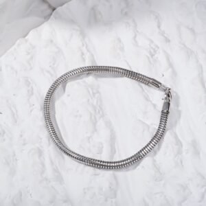 Italian 3mm Snake Chain Bracelet Unisex 8 inch 20cm