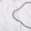 2.5mm Organic Cube Bead Chain Bracelet for Unisex 7inch
