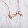 Love with pearl Rose Gold necklace