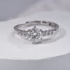 Octagon Opulence  6 Prong 1ct Moissanite Ring