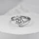 Heart of the Side Ring  1ct Moissanite Ring