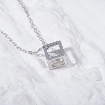 Elegance Boxed Moissanite Necklace