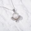 Flower with Pearl Necklace.