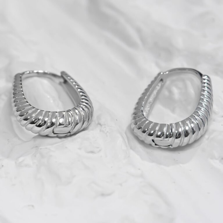 Spiral Silver Earing
