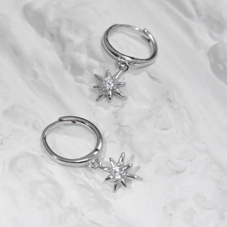 Star Silver Earing