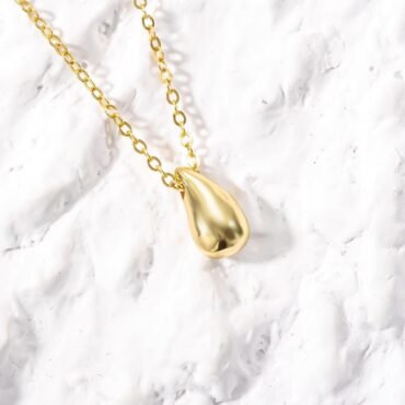 Enlighted Pendulum Gold Finish Necklace