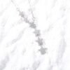Elegant multiple Stars Silver Finish necklaxe