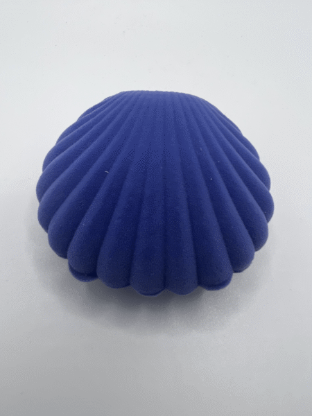 "Seashell" Creative Velvet Mini Jewelry Box - Shell Blue